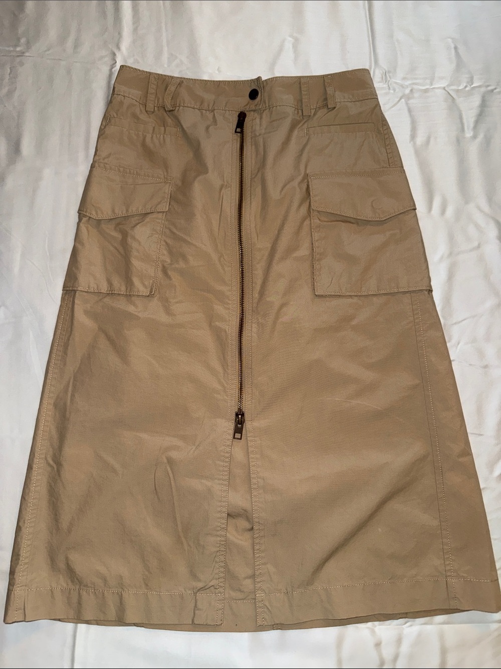 Banana Republic Factory Tan Cargo A-Line Skirt